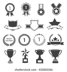 Set of Awards Prizes and Trophy Designs