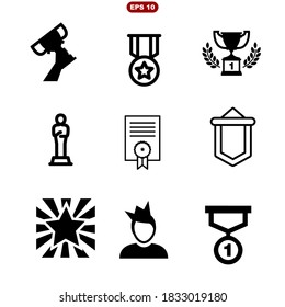 Set of Awards Vector Icons