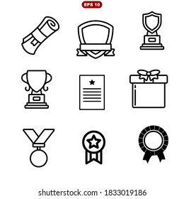 Set of Awards Vector Icons
