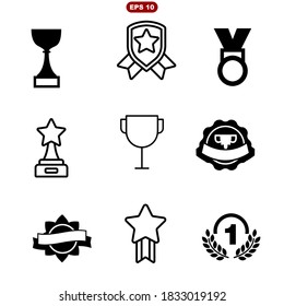 Set of Awards Vector Icons