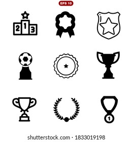 Set of Awards Vector Icons