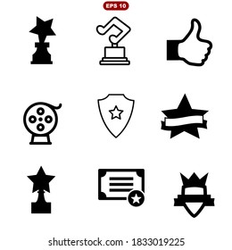 Set of Awards Vector Icons