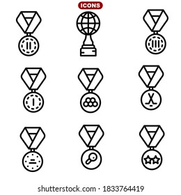 Set of Awards Vector Icons