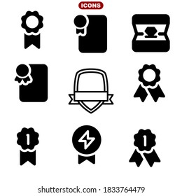 Set of Awards Vector Icons