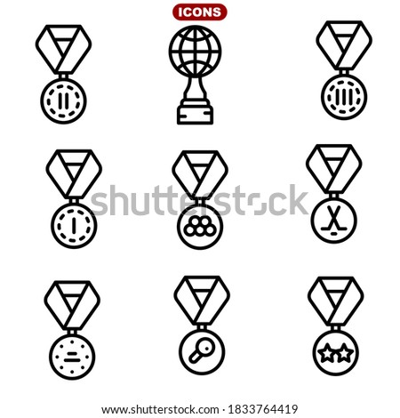 Set of Awards Vector Icons
