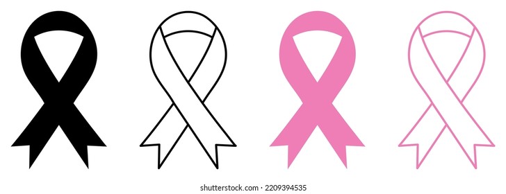 4,389 Pink Ribbon Outline Stock Vectors, Images & Vector Art | Shutterstock