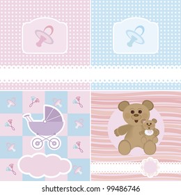 Set of Baby Arrival Cards