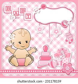Set baby design elements. Vector illustraton.