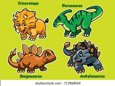 set of baby dinosaurs