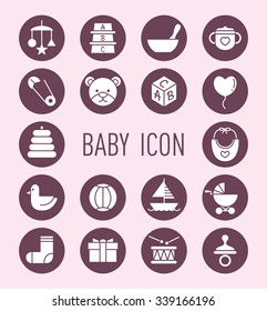 set of baby icon