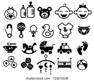 Pictogramme Bébé Images, Stock Photos & Vectors | Shutterstock