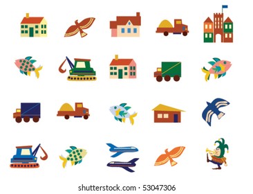 Set of baby icons