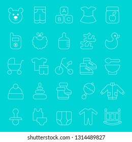Set of baby icons. Vector illustration