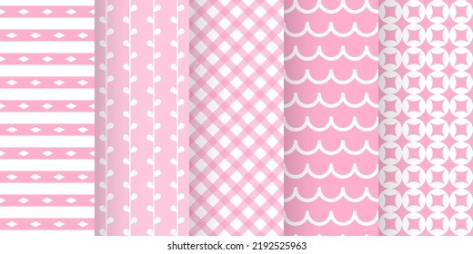 Conjunto de duchas de bebé sin costura en color pastel. plantillas de fondo de invitación para bebés. patrón de scrapbook