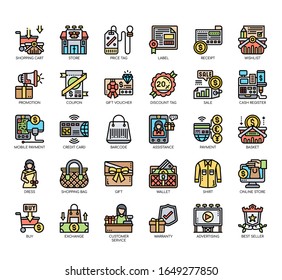 Set of back friday thin line and pixel perfect icons for any web and app project. 