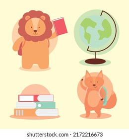 dibujos animados de back to school