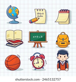 Set of Back to School Clip art