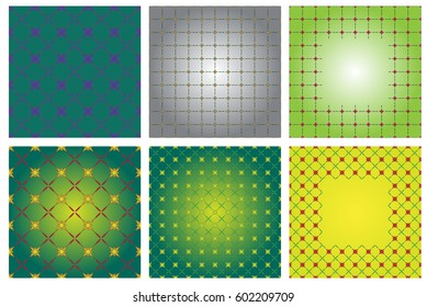 Set of background Abstract line geometric pattern. Vector illustration.