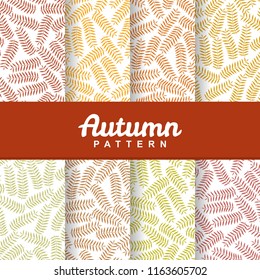 a set background of autumn grass seamless pattern wallpaper illustration collection