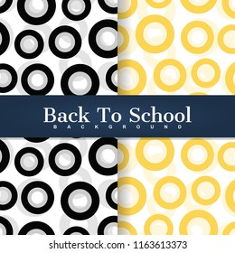 a set background of back to school masking tape seamless pattern wallpaper illustration collection