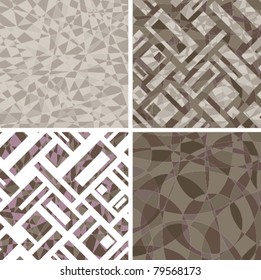Set a background a brown mosaic with graphic drawing