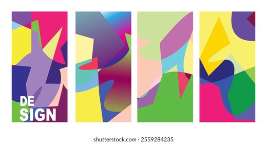 Set of Background Colorful For invitations, poster, cover, flyer, banner, templates, backgrounds and much more.
