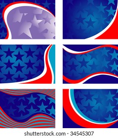 set background with colors of the USA flag