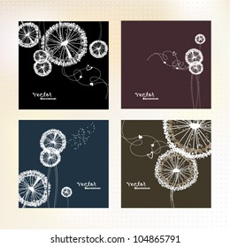 set background with dandelion