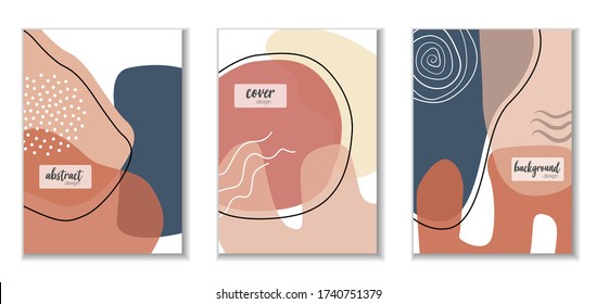 Set of background design with abstract shapes and lines. Multicolors design.Design for card, invitation, brochure, banner idea, book cover, booklet print, flyer sheet a4.Vector illustration.