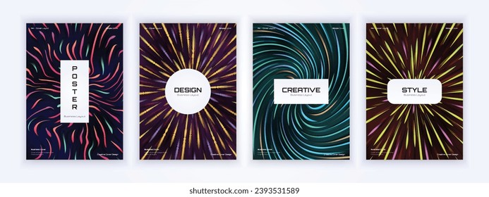 a set of background design covers with many line art