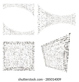 set background with dot, vintage halftone vector