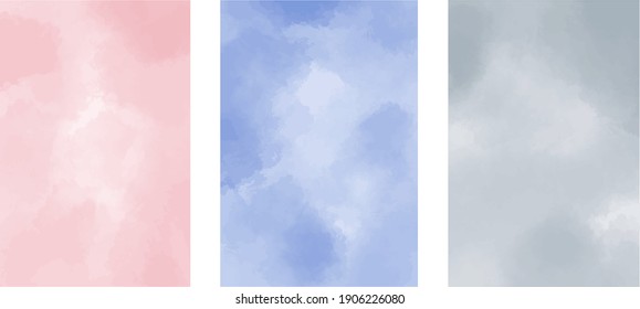 Set of background. Drops of water. Flat vector illustration. Space for your text. Texture, invitation card, wrapping paper.
