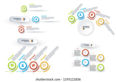 Set background Modern Design infographic style template with numbered 3d effect triangle. Vector illustration EPS 10 for new product newsletters, web banners, pages presentation