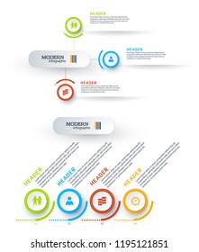 Set background Modern Design infographic style template with numbered 3d effect triangle. Vector illustration EPS 10 for new product newsletters, web banners, pages presentation