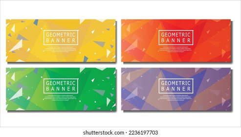 Set of background style covers. Collection of cool bright covers. Minimal geometric pattern gradients. Eps10 vector
