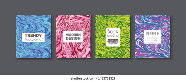 Set background style decorative abstract flowing liquid splash for backdrop space. Web fluid pattern texture template for design and vector illustration.