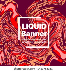 Set background style decorative abstract flowing liquid splash for backdrop space. Web fluid pattern texture template for design and vector illustration.