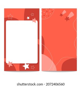 Set Background for text. Template for stories. Creation of plots. Social media posts. For headline and photos. Blogging. Communication, content, advertising. Poster for advertising. Modern style.