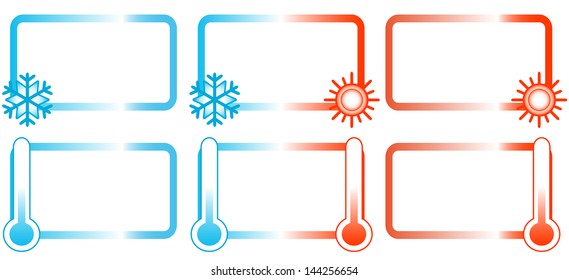 set background for topic conditioners with snowflake and sun 