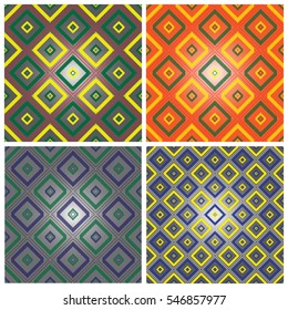 Set of Background with Turkish pattern for presentation, card and brochure. Light Background geometric pattern. Vector illustration