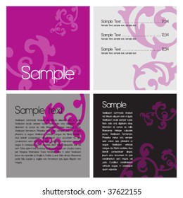 Set of backgrounds