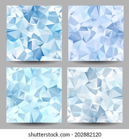 Set of backgrounds with abstract geometrical triangles