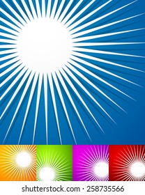 Set of Backgrounds with Abstract Spiky Shapes 