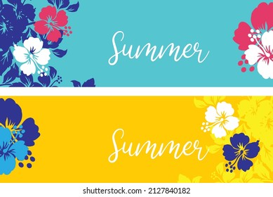 Set of backgrounds, banners. Each element represents one of the four seasons of the year: spring, summer, autumn, winter. Vector illustration
