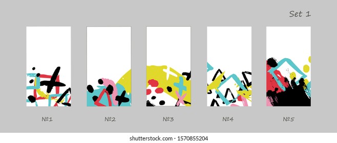 
Set of backgrounds for business cards, brochures, textiles and much more.