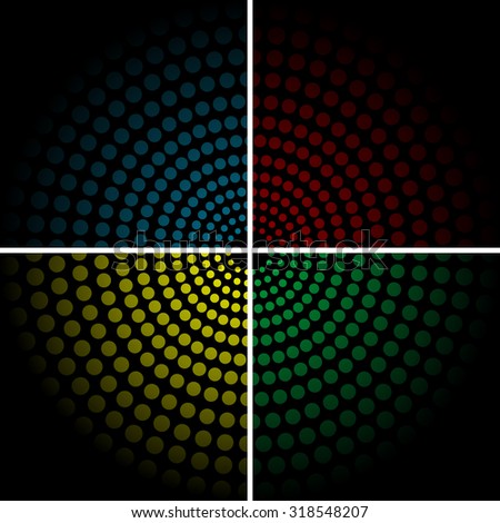 set of backgrounds with colored cyrcles. second varinat