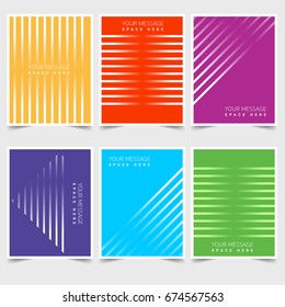 Set of backgrounds Covers Posters, Flyers and Banner Designs. Vector illustration