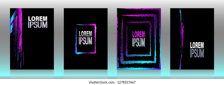 A set of backgrounds / covers / templates / design ideas for books, magazines, catalogs, postcards, flyers, posters, banners, brochures and more. A4, 300dpi, vector graphics.