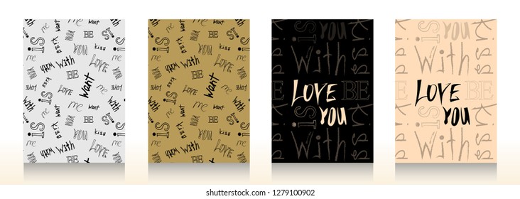 A set of backgrounds for the design of covers, cards, invitations, books, notebooks, etc. A4