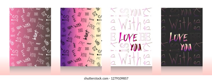 A set of backgrounds for the design of covers, cards, invitations, books, notebooks, etc. A4